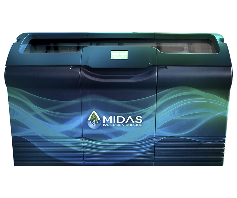 Midas 50u Tank of Immersion Cooling branded